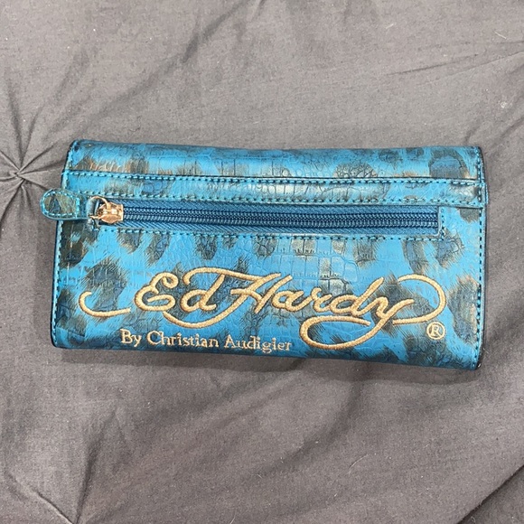 Blue Leopard Wallet - Picture 2 of 4